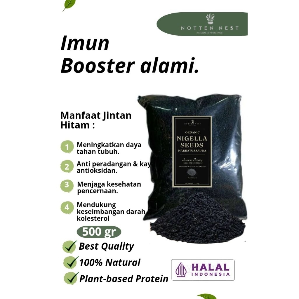 

Nigella Sativa (Jinten Hitam) Premium | Habbatussauda Utuh 1kg 500g 250g 100g 50g