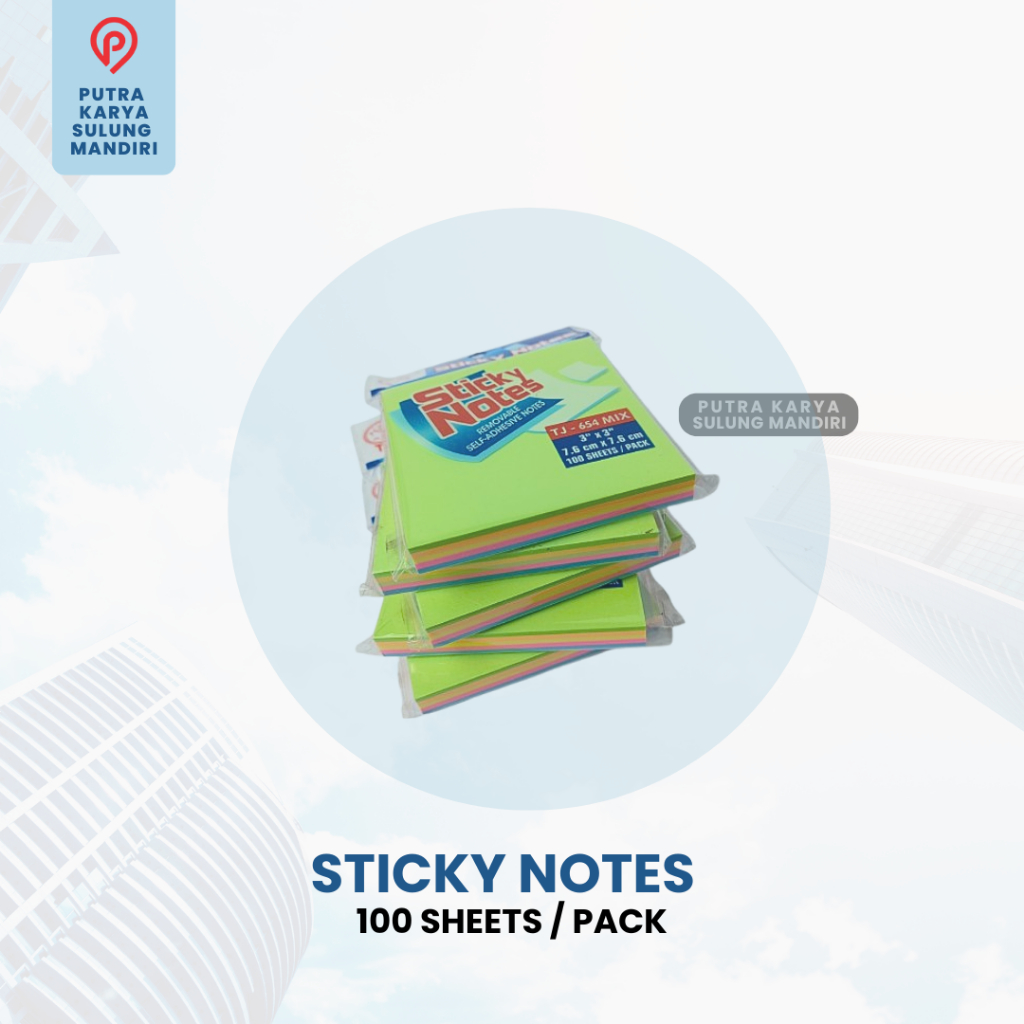 

Sticky Notes Removable Self-Adhesive Notek TJ - 654 Mix