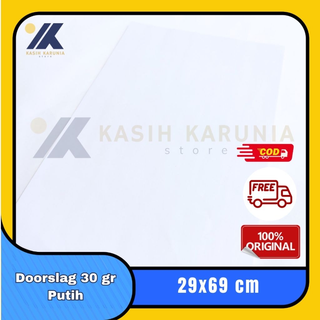 

[50 lbr] Wrapping Paper / Kertas Bungkus Putih / Doorslag / Dorslag / Duslah 29x69 cm