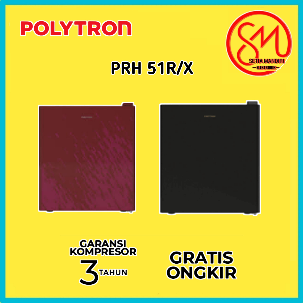 POLYTRON Kulkas Mini 50 liter PRH 51X/R