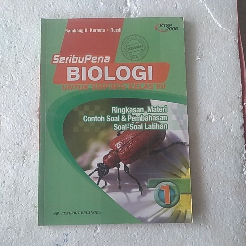 SERIBUPENA BIOLOGI SMP KLS 1 KTSP ERLANGGA