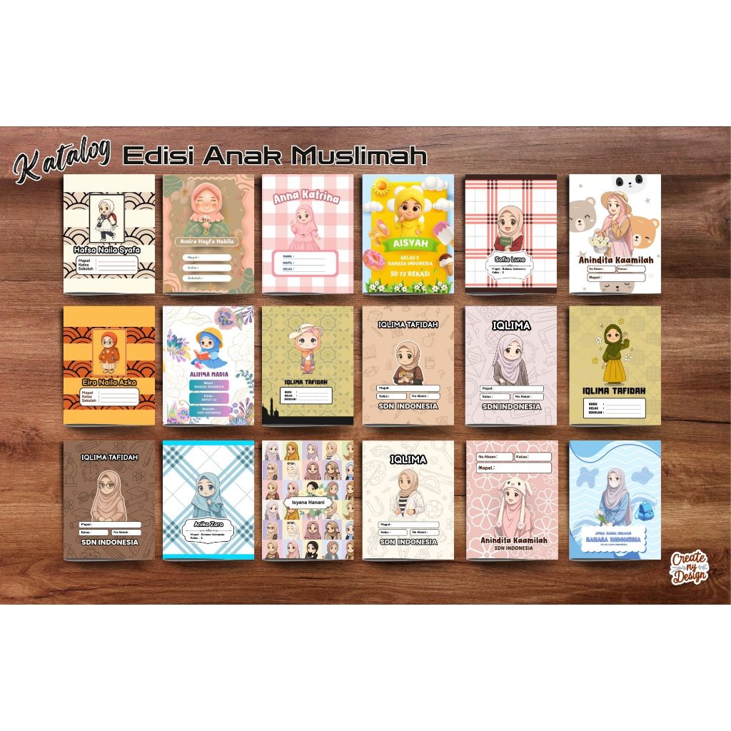 

Buku Tulis Custom edisi Anak Muslimah