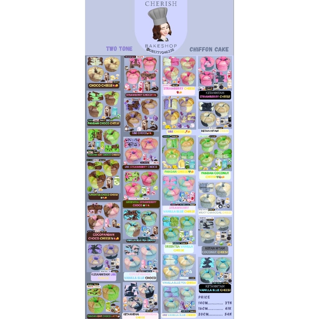 

Two Tone Chiffon Cake