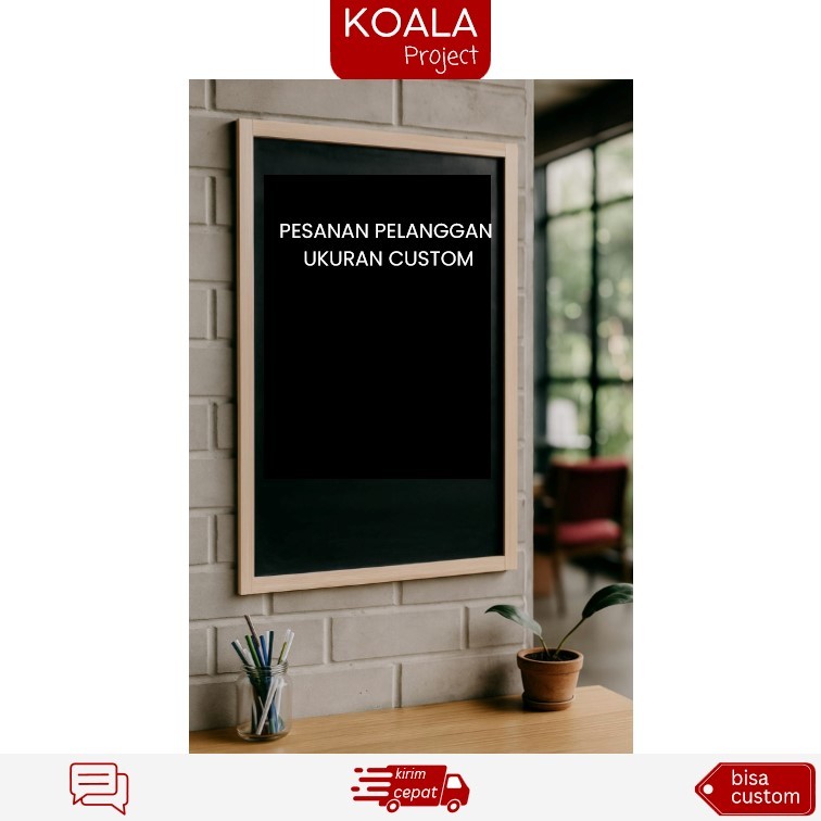 

PAPAN TULIS KAPUR BLACKBOARD 100x120 CM atau 120x100 cm KOALA PROJECT