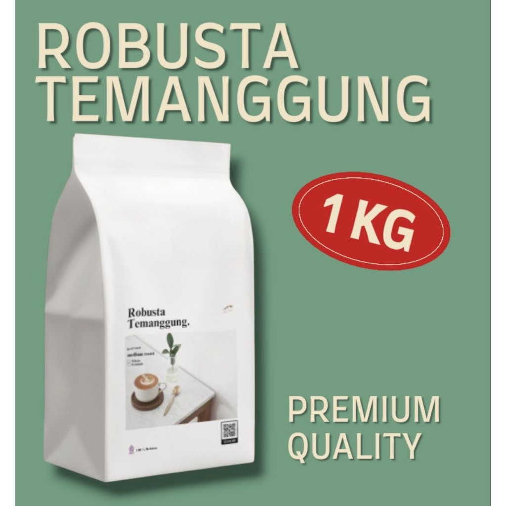 

Kopi robusta temanggung 1 kg medium roast kopi susu full robusta grade 1 ruang seduh coffee roastery