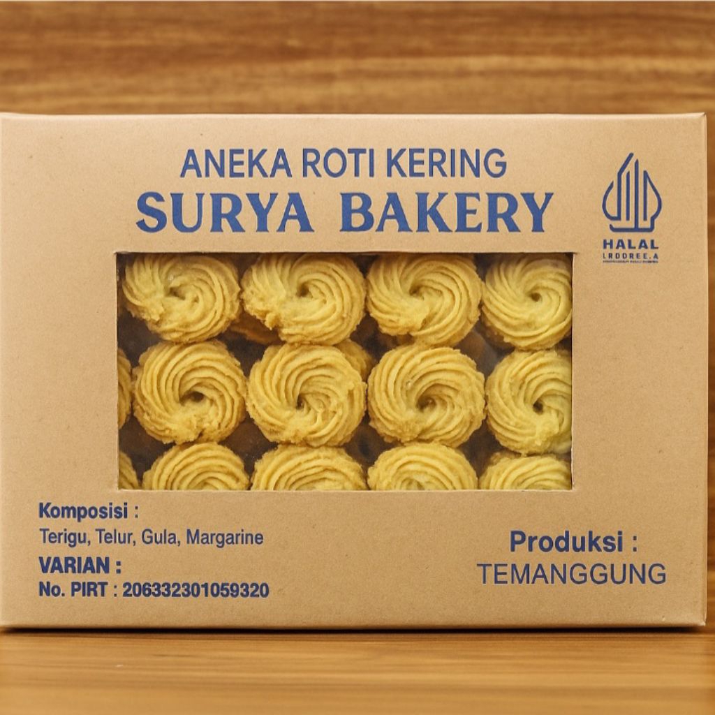 

Roti kelapa kemasan 500g dan 1kg