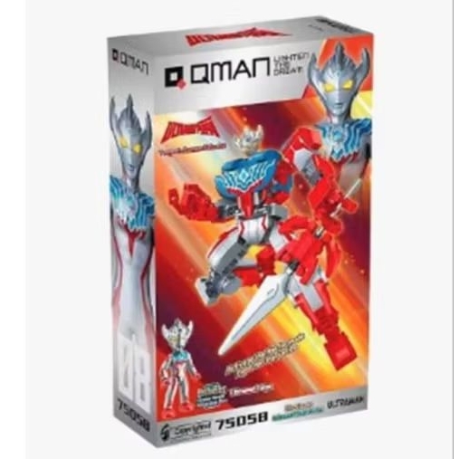 Mainan Robot Action Figure Lego Qman Keeppley Ultraman Taiga
