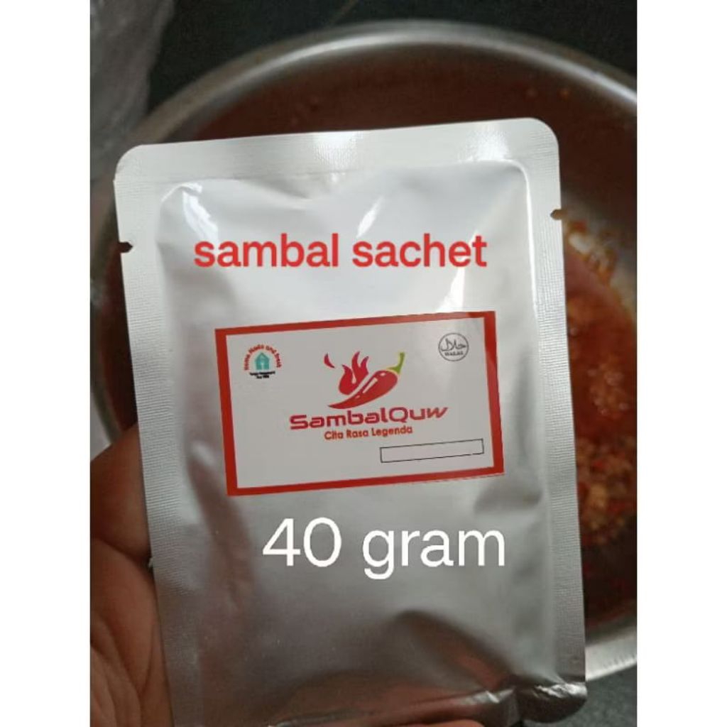 

A Sambal Sachet /Teri/Terasi/Pete/TeriMedan/Cumi/Ayam/Udang/