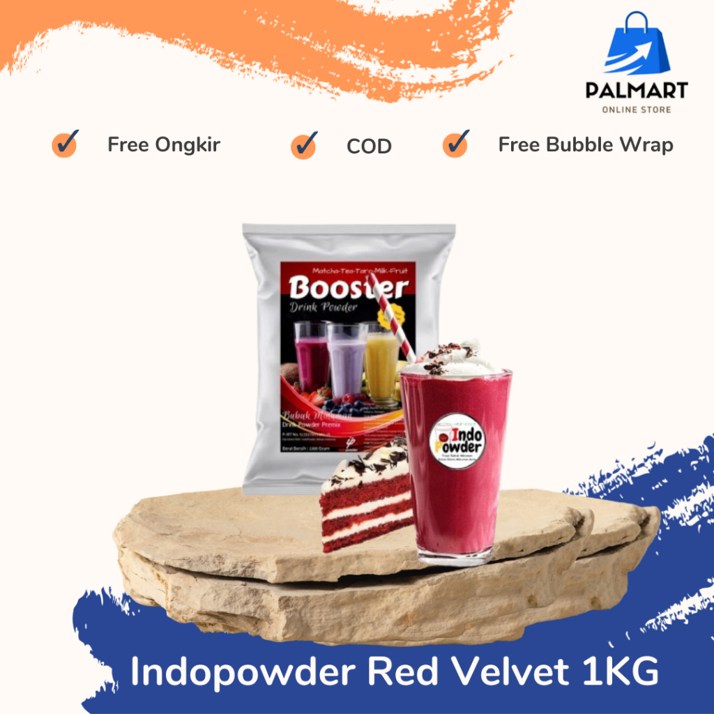 

Bubuk Minuman Red Velvet 1KG / Bubuk Redvelvet INDOPOWDER / Powder Red Velvet