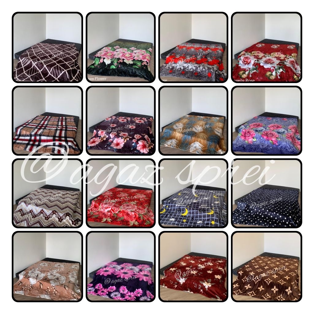Selimut bulu halus SLO Uk.180x200cm NON PACKING Selimut bulu halus lembut tebal