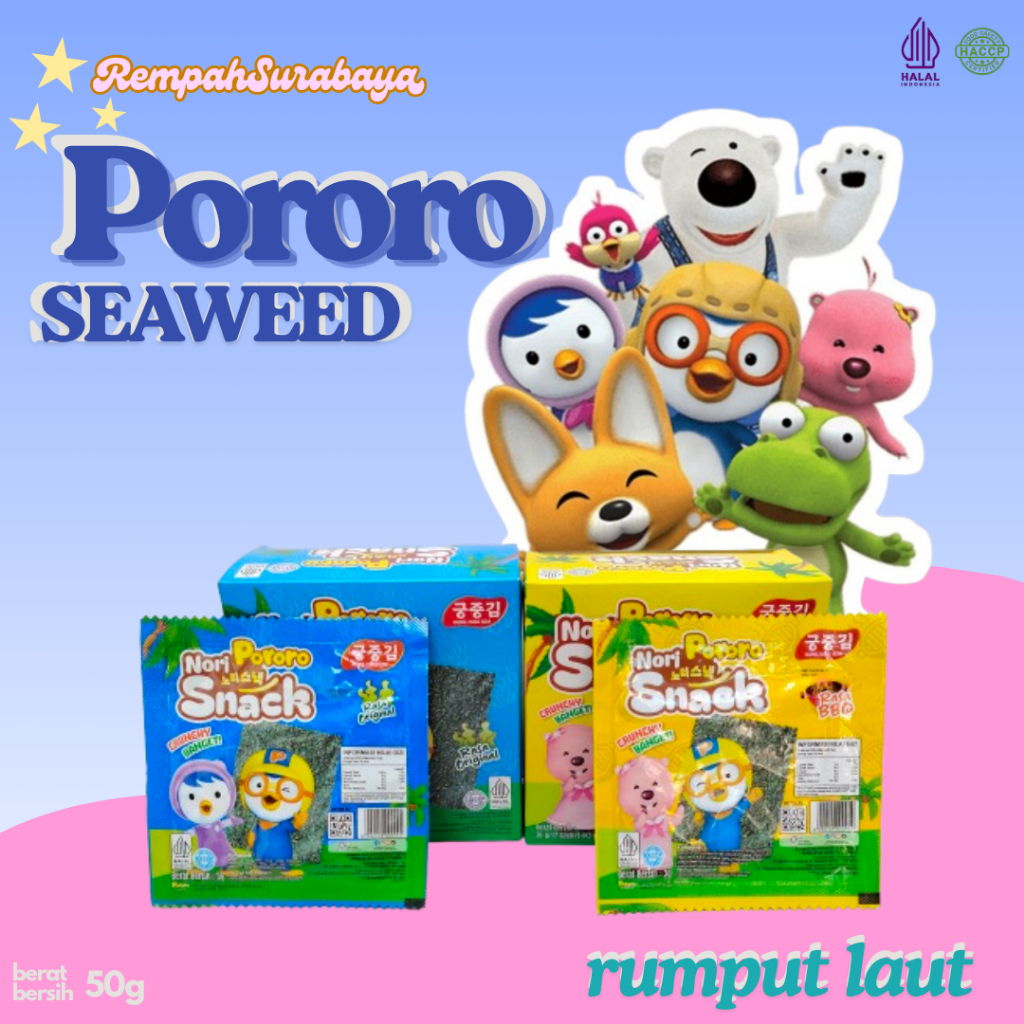 

Pororo Seaweed - 1 BOX ISI 12 PCS | NORI PORORO