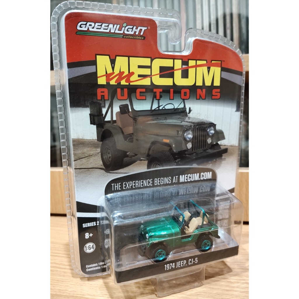 Greenlight Mecum - Jeep CJ 5 Green machines version - Diecast