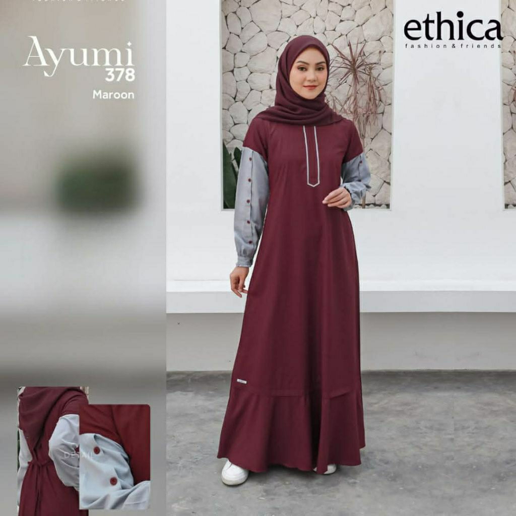 AYUMI 378 MAROON | GAMIS ETHICA