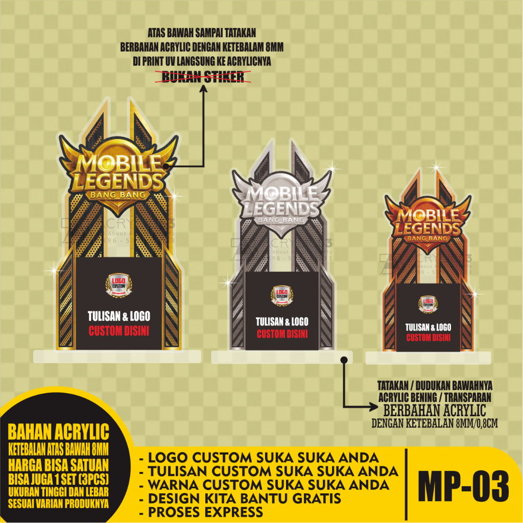 Piala Mobile Legends, Tropy Mobile Legends, Trophy Mobile Legends, Tropi Mobile Legends, Pialatrophy