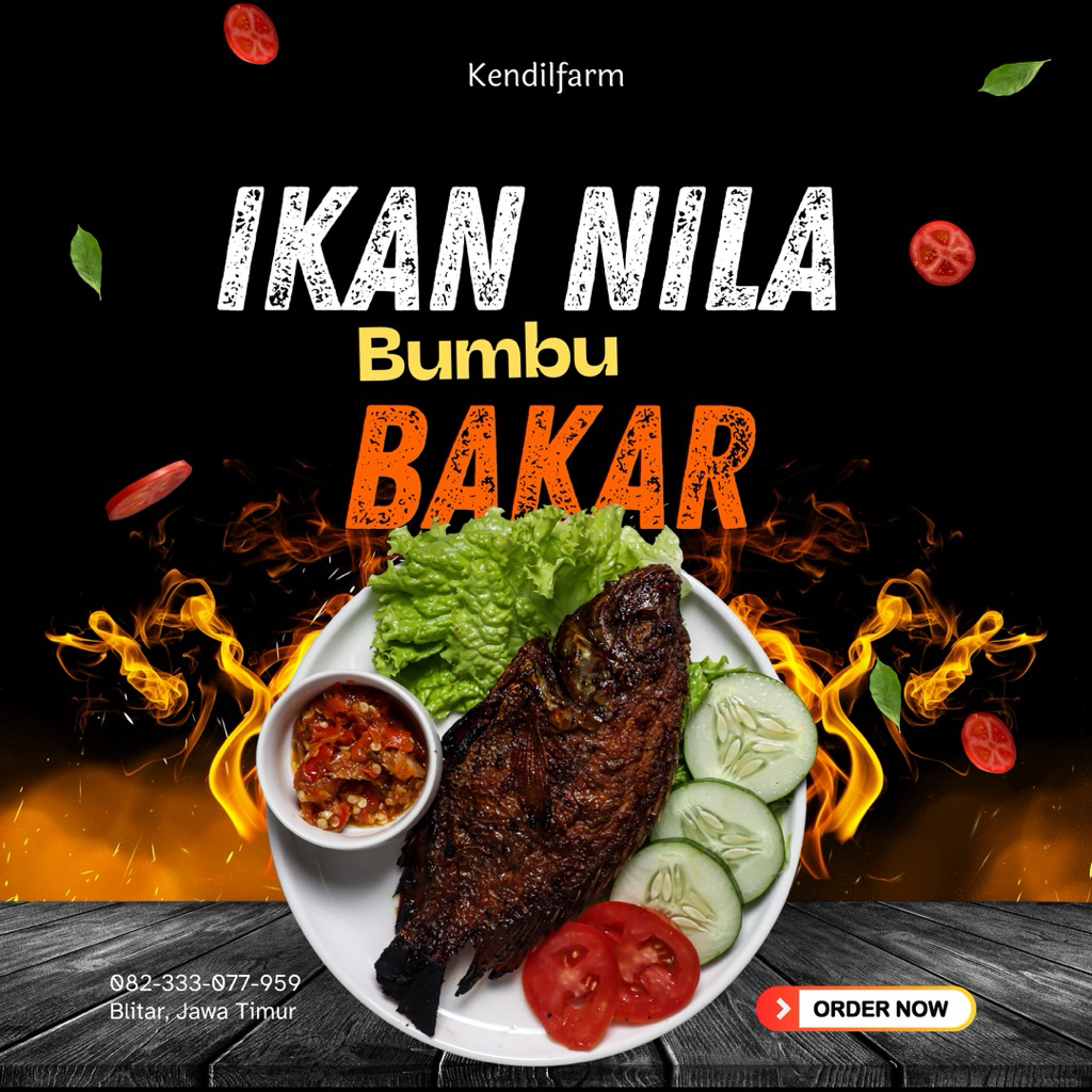 

IKAN NILA BUMBU BAKAR KHAS KENDILFARM || 450gr || IKAN NILA MARINASI FROZEN