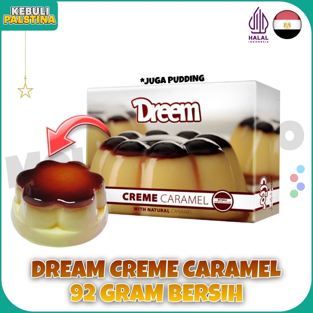 

DREAM CREME CARAMEL NATURAL 92 GRAM ASLI DARI MESIR