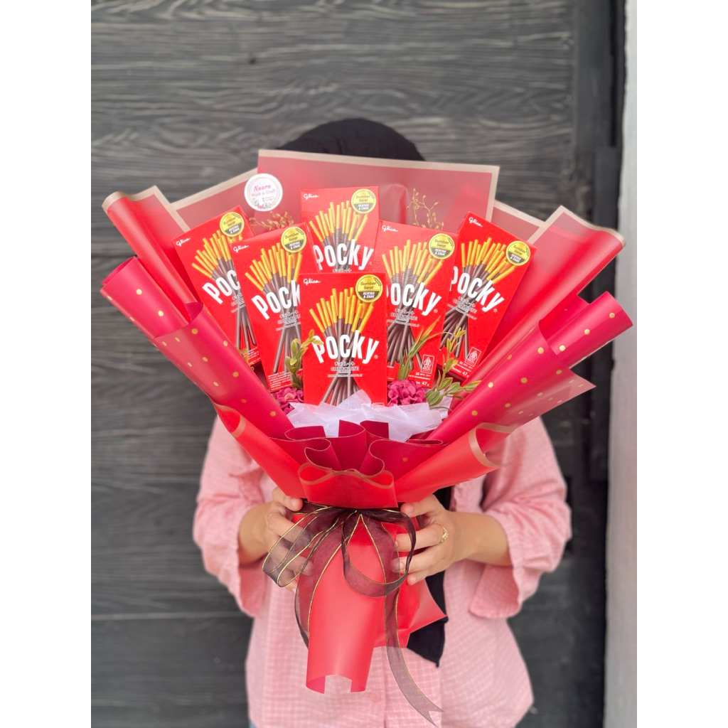 Bucket Snack Pocky Buket Pocky Untuk Kado Ulang tahun Wisuda Gift