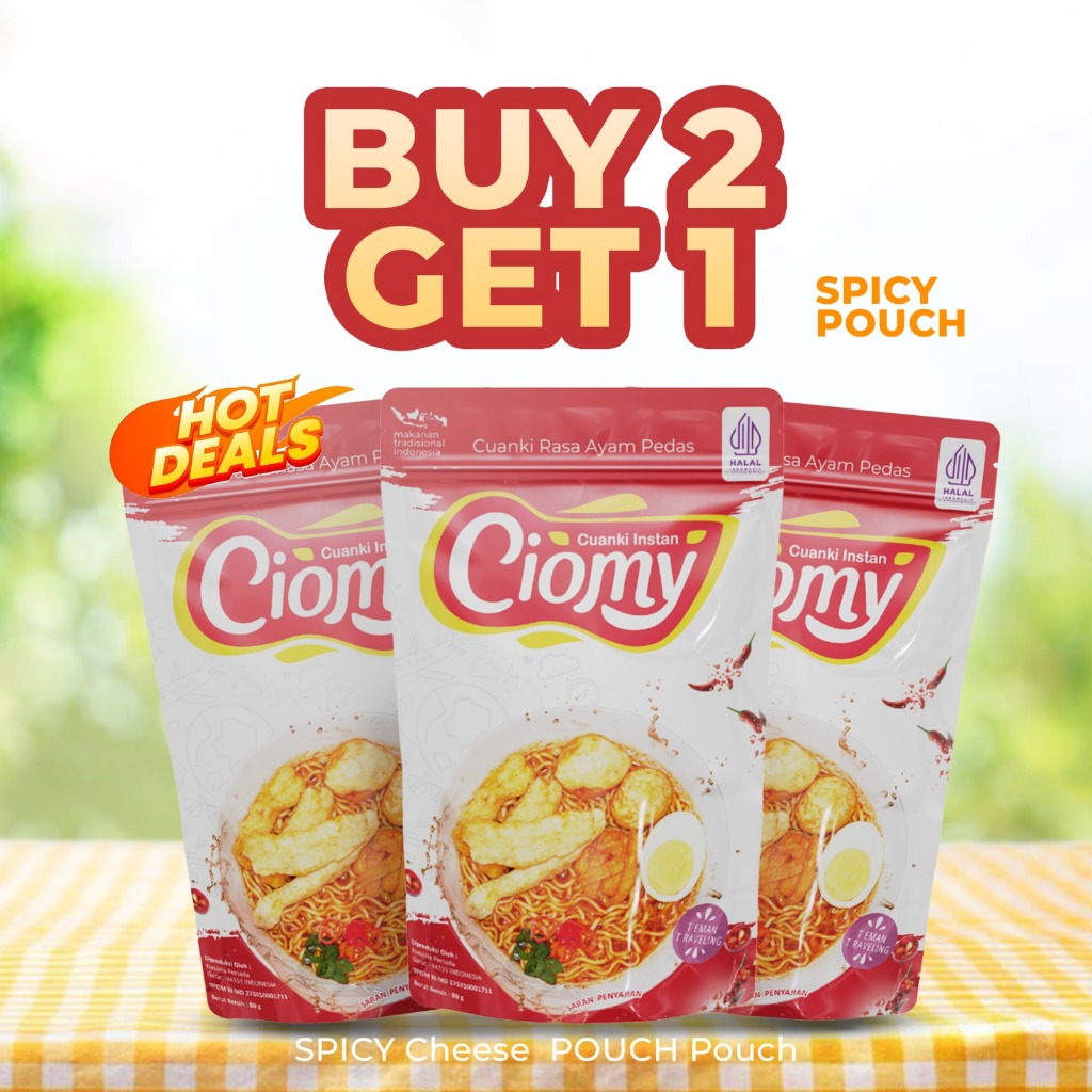 

CIOMY - Paket Hemat Bundling 3 Pouch Chicken Spicy