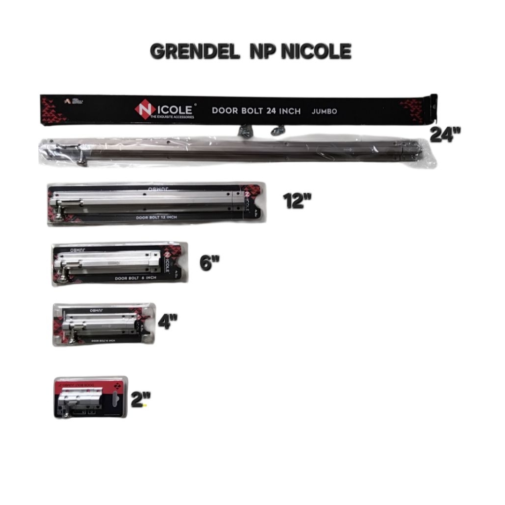 GRENDEL NP NICOLE / GRENDEL SLOT KUNCI PINTU 24"