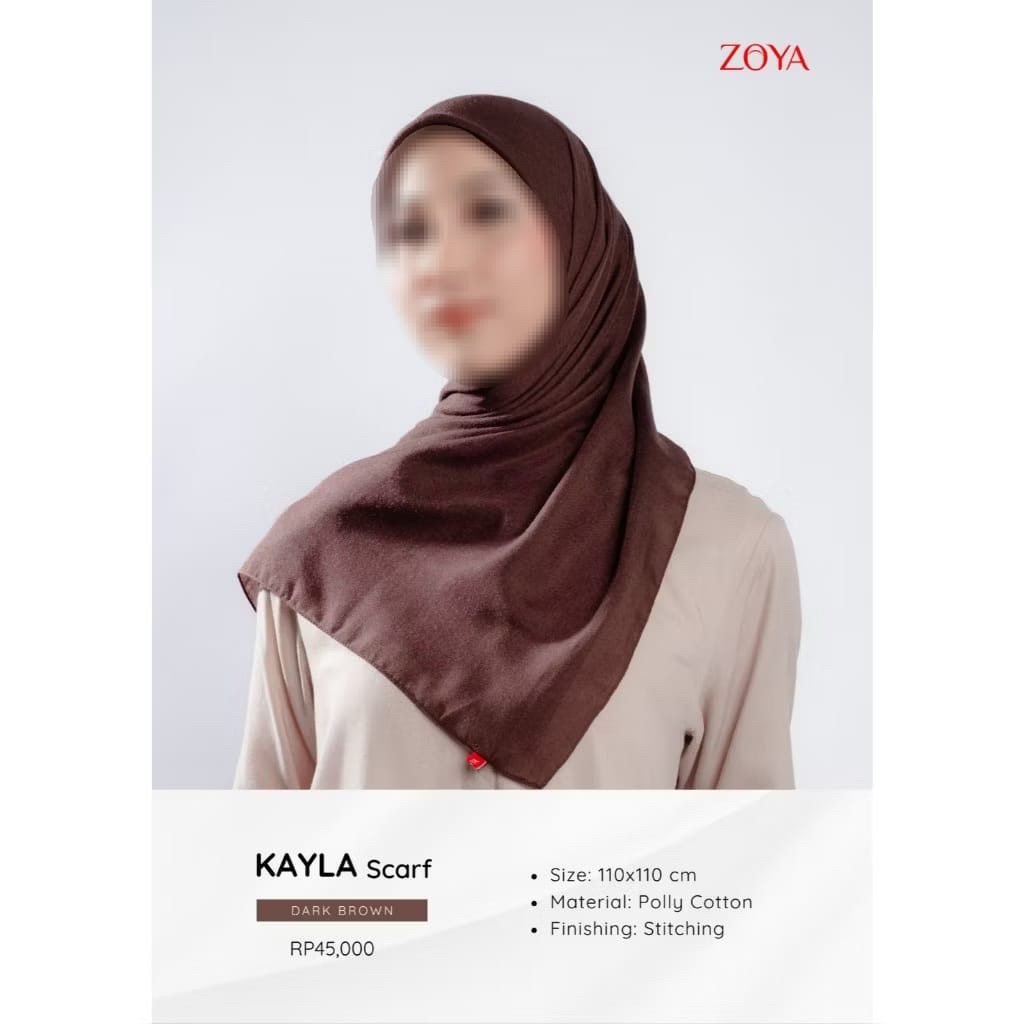 S4 Hijab Kayla Scraf ZOYA Sekolah Kerudung