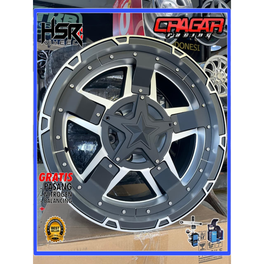 Velg Mobil Hsr Rasta 3 Ring 18 Lubang 6 Buat Pajero Fortuner Hilux Triton Dll