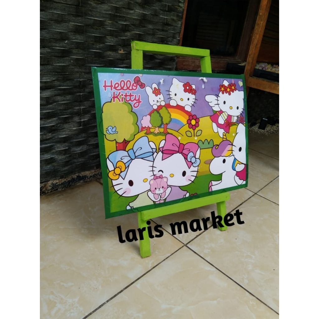 

papan tulis anak dengan penyangga ukuran 30×40 free spidol dan penghapus