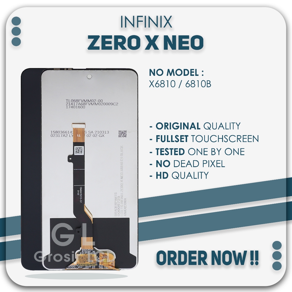 Grosir LCD Infinix Zero X Neo / X6810 / X6810 - Fullset Tochscreen