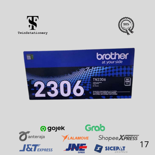 Tinta Toner Printer Brother TN-2356 Black Hitam Original Cartridge TN2356 / Toner Brother TN 2356