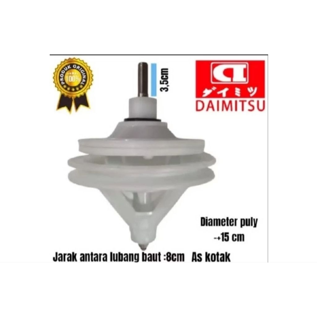 Gearbox GEARBOK girbok mesin cuci 2 TABUNG daimitsu as kotak