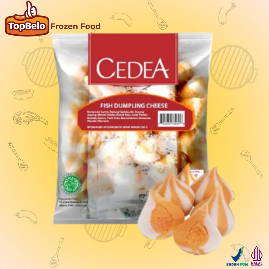 

Cedea Fish Dumpling Cheese | Cedea Dumpling Keju | Bakso Ikan Isi Keju | Olahan Ikan Cedea | Fish Dumpling Cheese Cedea | Bakso Steamboat Cedea | Makanan Olahan Ikan Cedea | Frozen Food Dumpling Cheese / Dumpling Keju