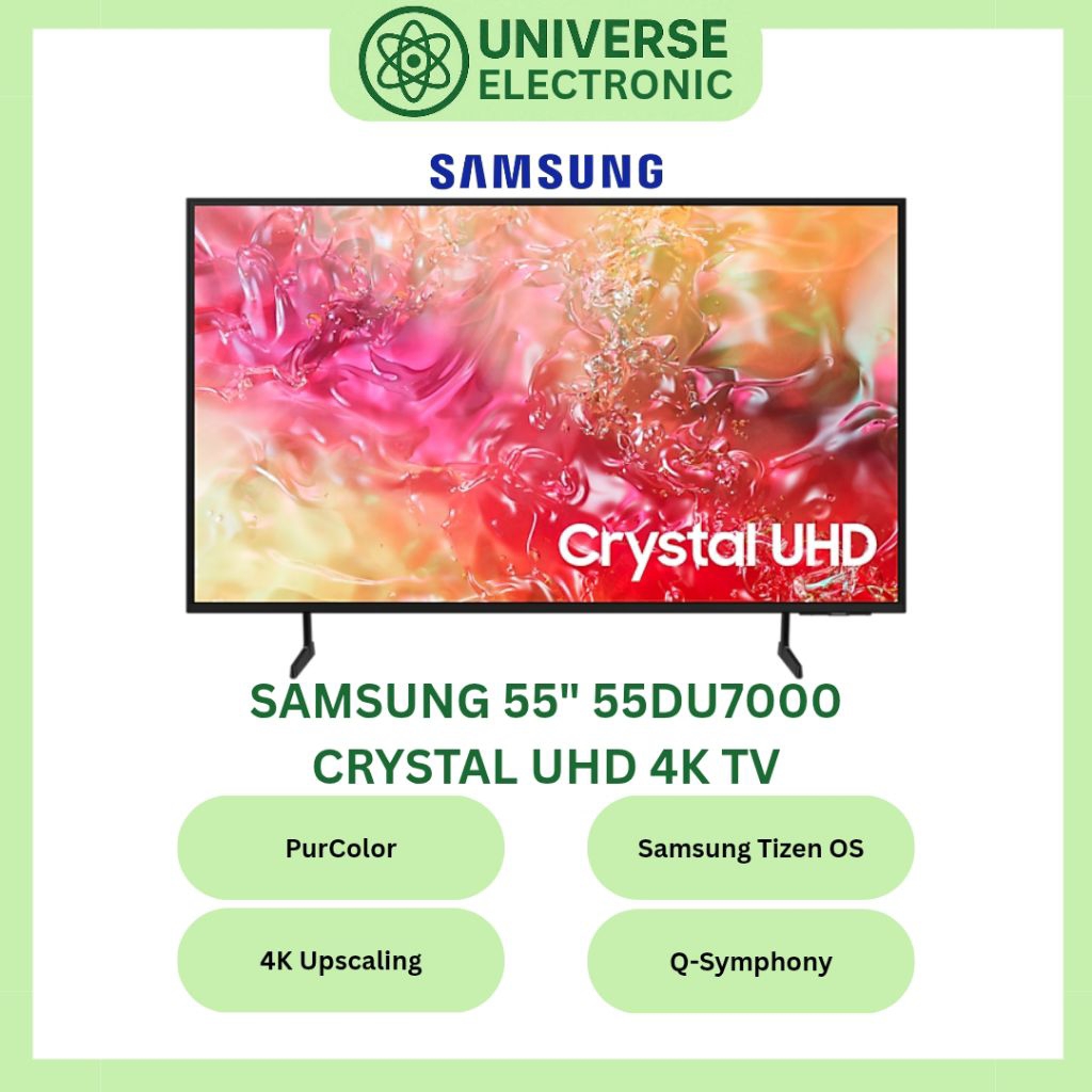 SAMSUNG 55DU7000 CRYSTAL UHD 4K SMART TV 55 Inch