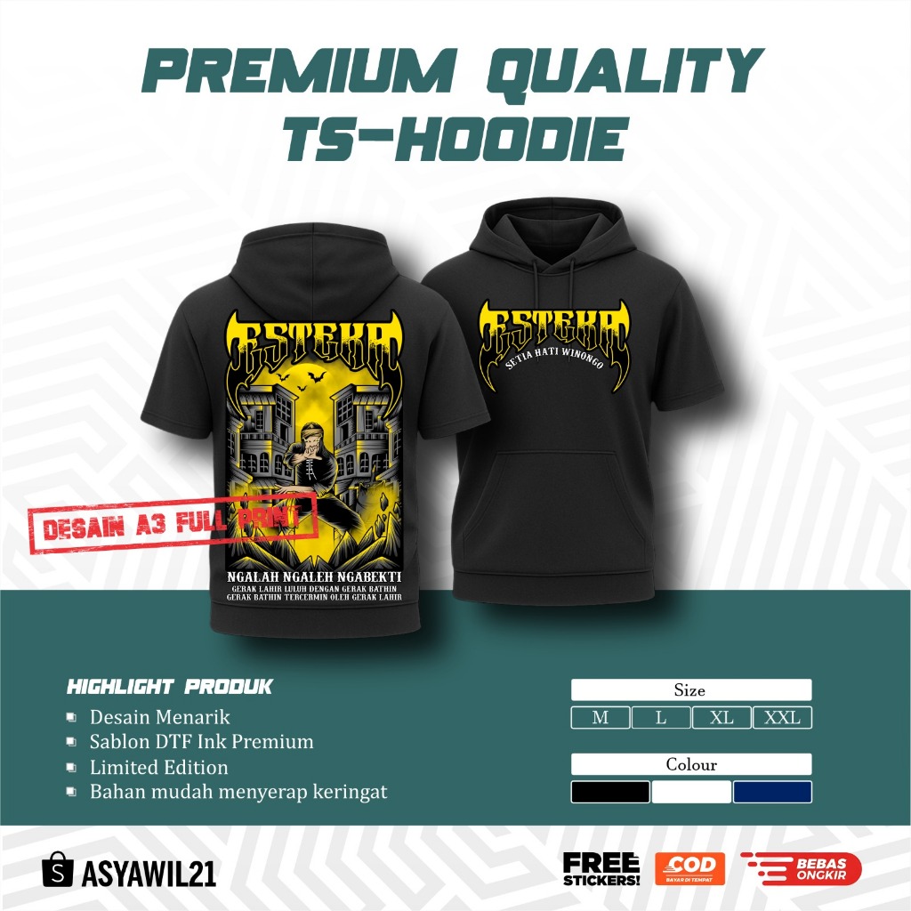 Ts-HOODIE PSHW NGALAH NGALEH NGABEKTI - TS HOODIE PSHW TERBARU - TS HOODIE SH WINONGO - TSHOODIE PSH