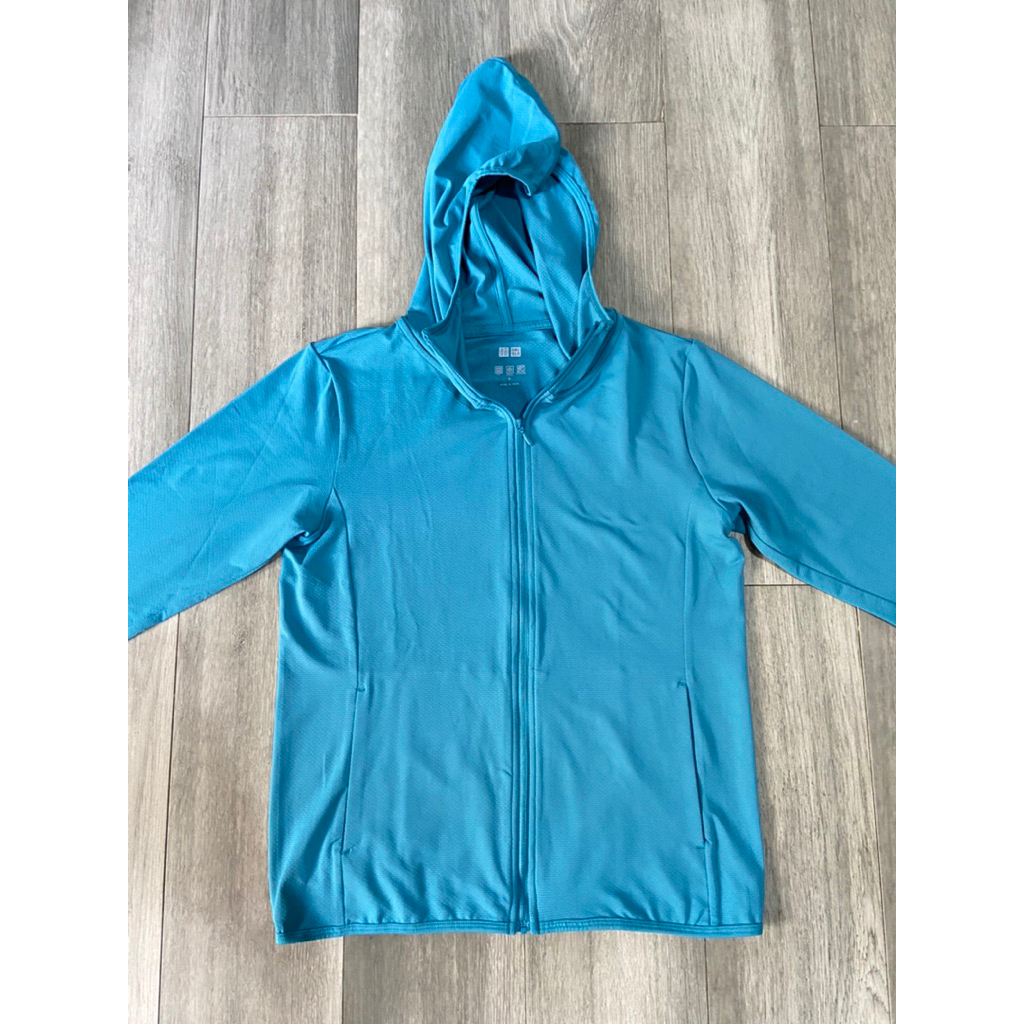 Jacket Uniqlo Airism Anti UV Protection Dark Tosca