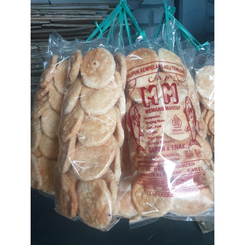

Kerupuk Kemplang Asli Ikan Tenggiri Merek MM