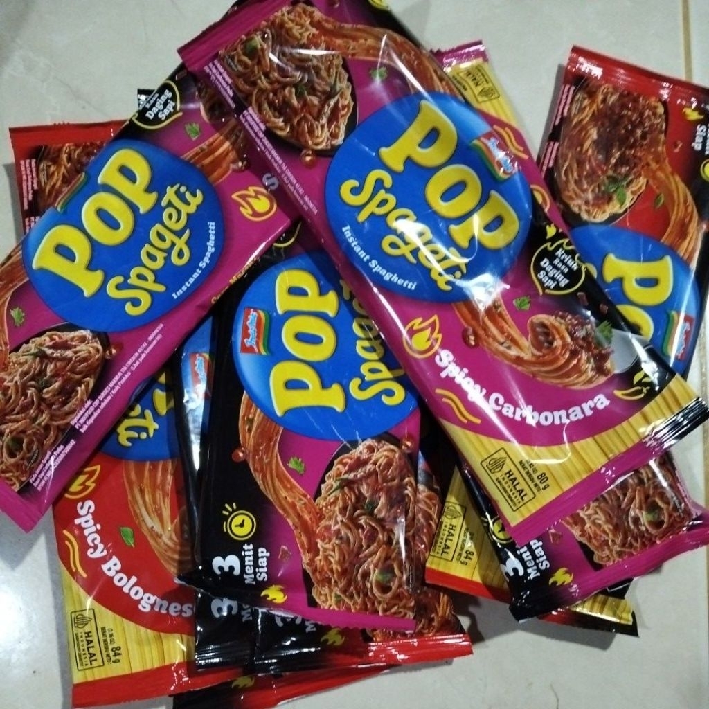

Pop Spageti Indomie isi 5 bungkus