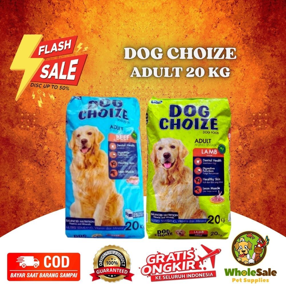 

23bagusmenshop - Dog Choize Dog Food 20Kg Makanan Anjing Kering Ekonomis Murah