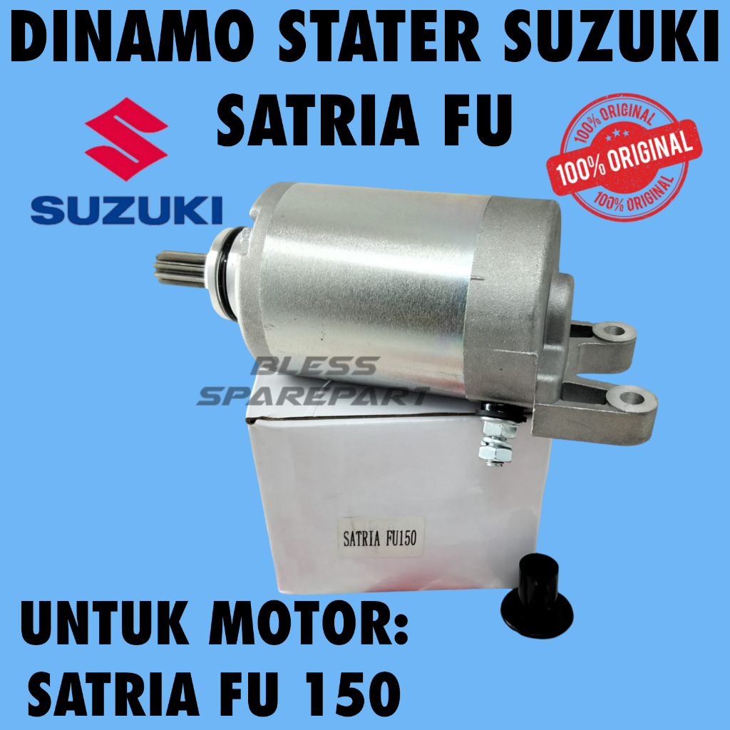 ASLI ORIGINAL DINAMO STATER SATRIA FU MOTOR satria fu 150 lama (karburator)/baru (injeksi) ORI 100%.