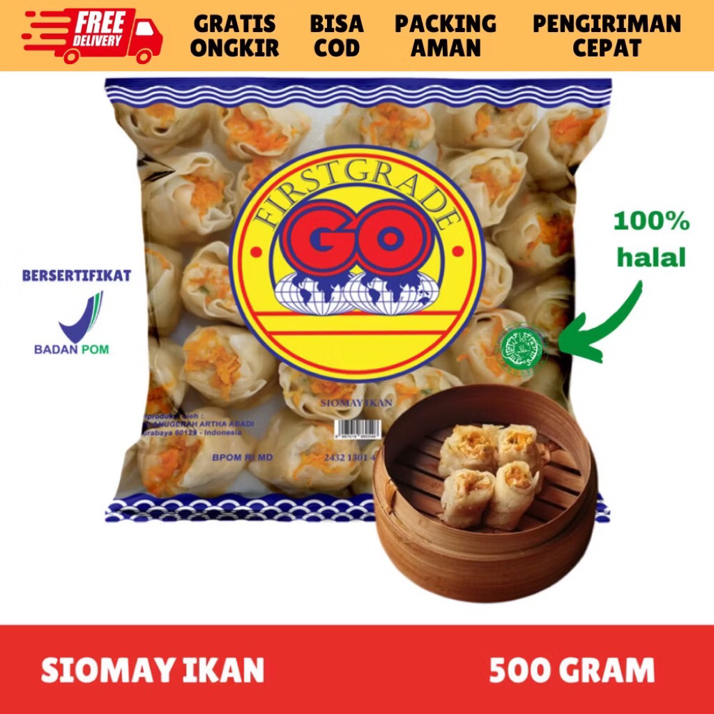 

Flash sale Siomay ikan Dimsum Go Frozen Food isi 32 pcs Tahan 2 hari Di Suhu Ruang