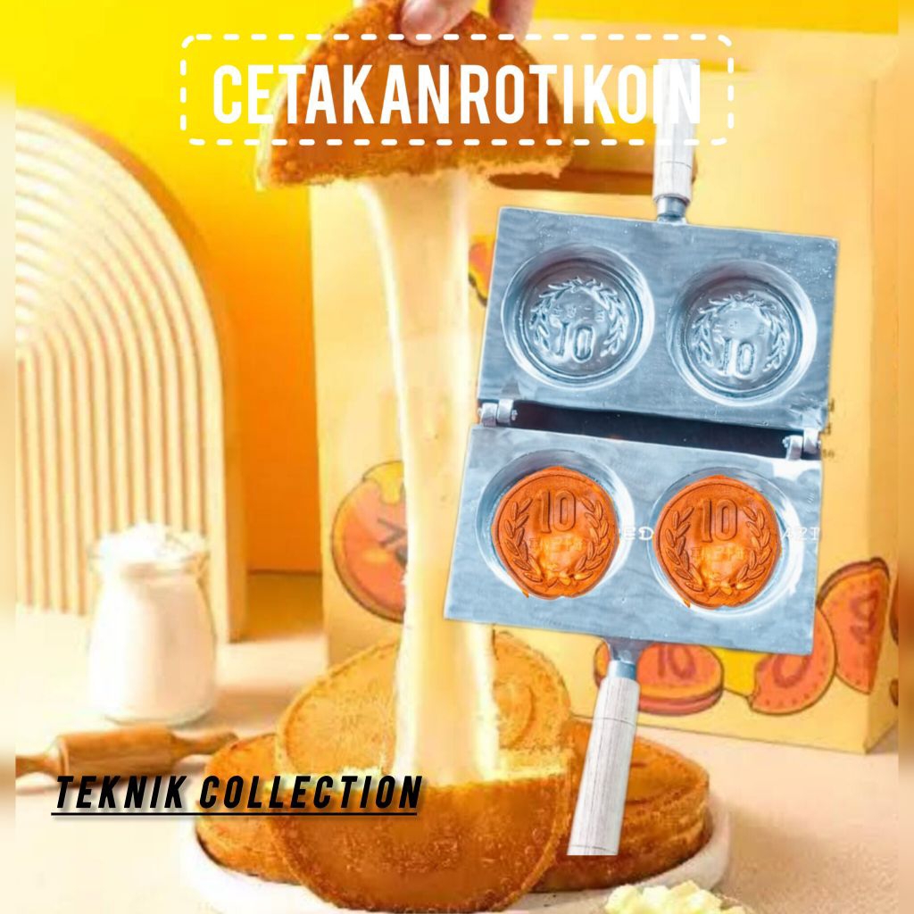 cetakan kue 10 yen cetakan roti koin 10 yen roti korea