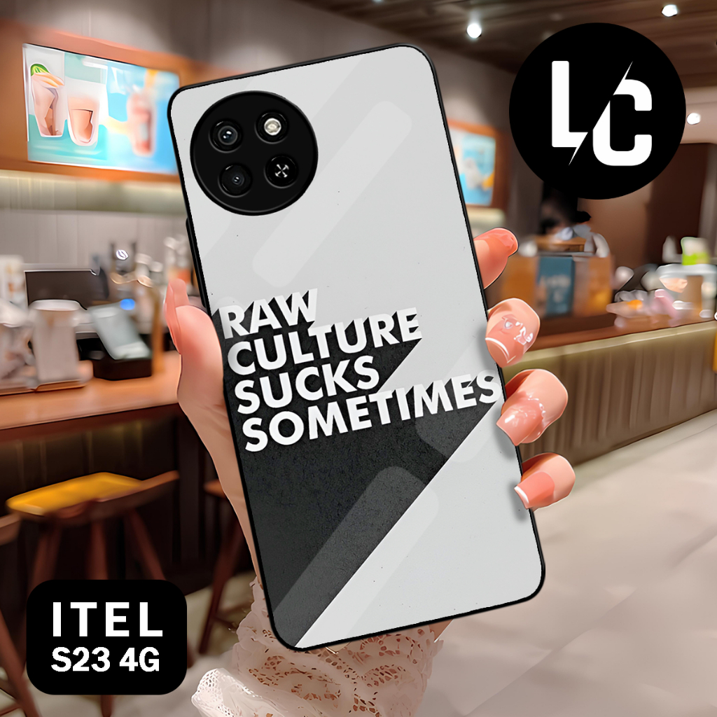 ( CA 16 ) softcase glossy untuk itel S23 4G l  Kesing motif Anime l Absrak l Cute l Gamers l ROG l  