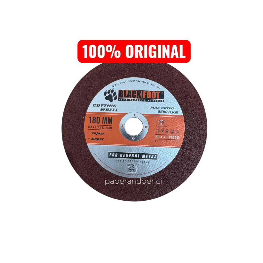 BLACKFOOT Mata Batu Gerinda Potong 7 Inch ORIGINAL