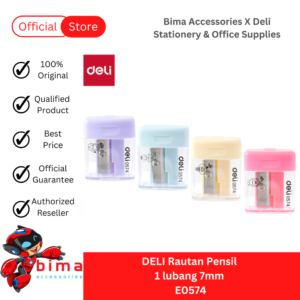 

Deli Rautan Pensil 1 Lubang 7mm dengan Posisi Mata Pisau yang Tepat Menghindari Ujung Pensil E0574