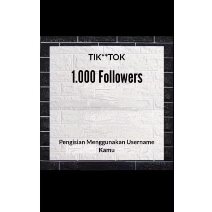 1 K Followers Tiktok