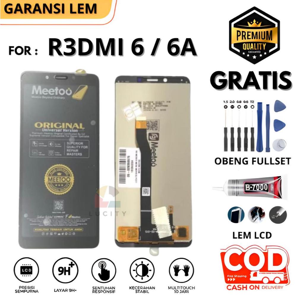 Lcd Touchscreen REDMI 6 / 6A (HITAM)  > Fullset OriginaL Layar HP 100% Bisa COD Bayar ditempat
