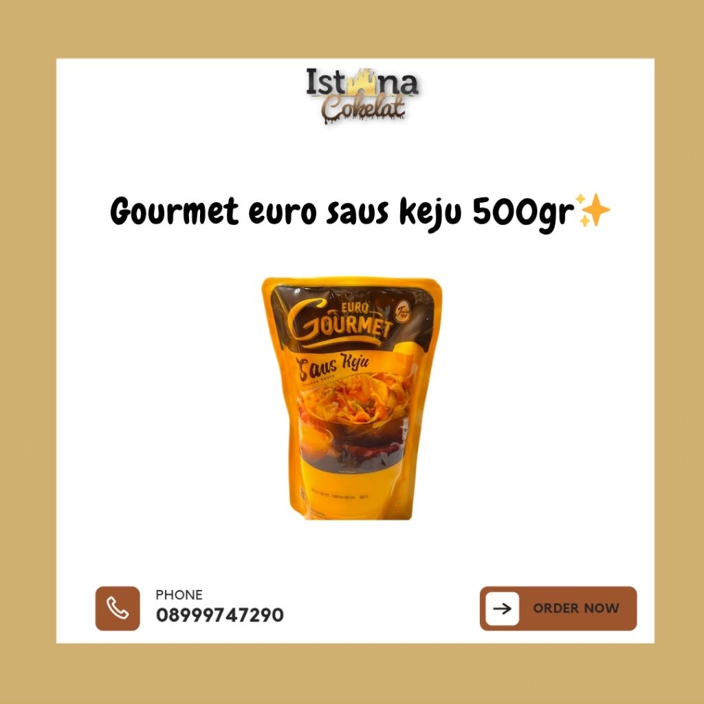 

Gourmet Saos Keju 500gr