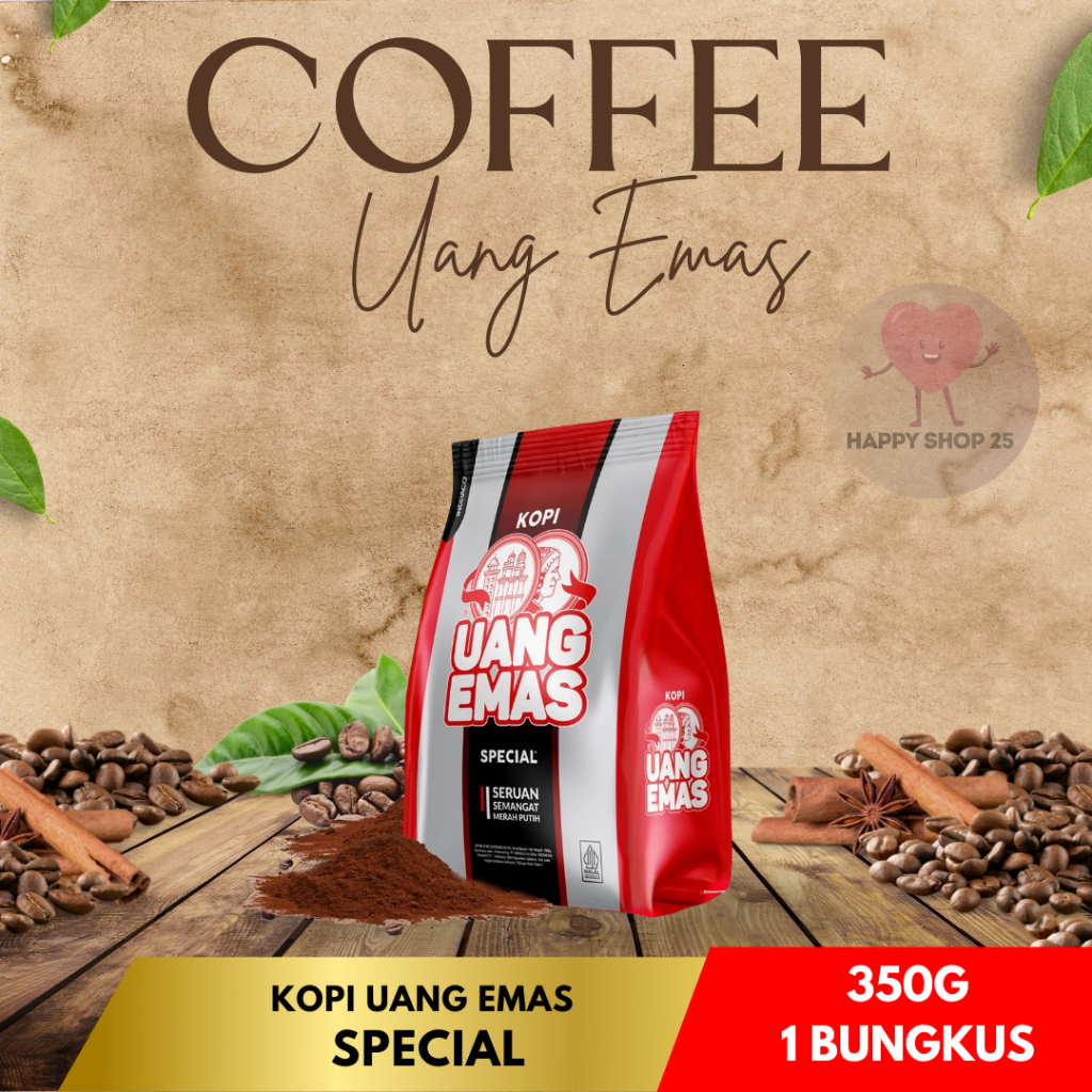 Uang Emas Kopi Special 350g Kopi Bubuk kopi hitam Uang Emas 350g