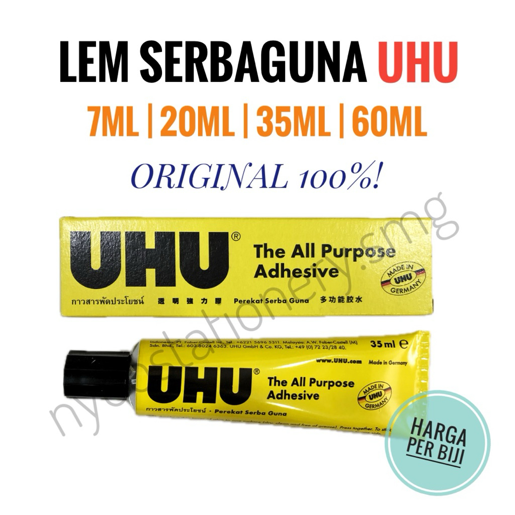 

LEM UHU SERBAGUNA 7ML 20ML 35ML 60ML