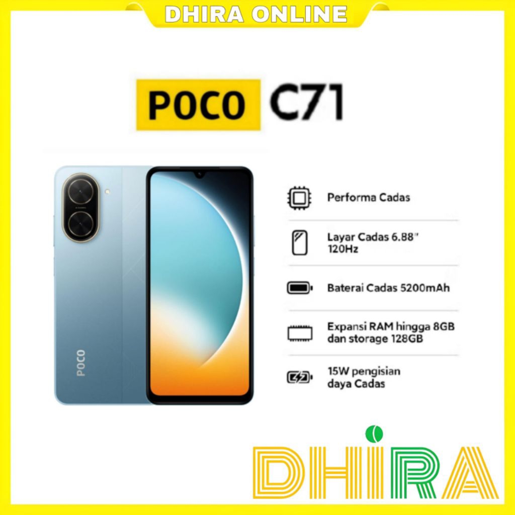 POCO C71 4/128 Garansi Resmi
