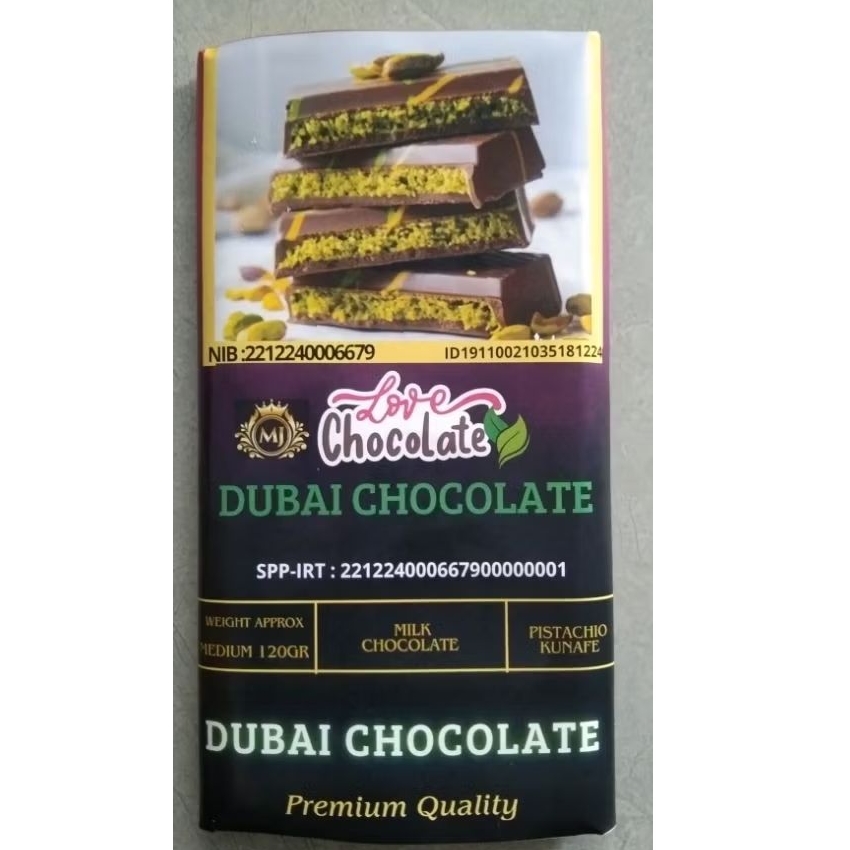 

cokelat Dubai medium 120gr (pistachio asli kunafa turkey)