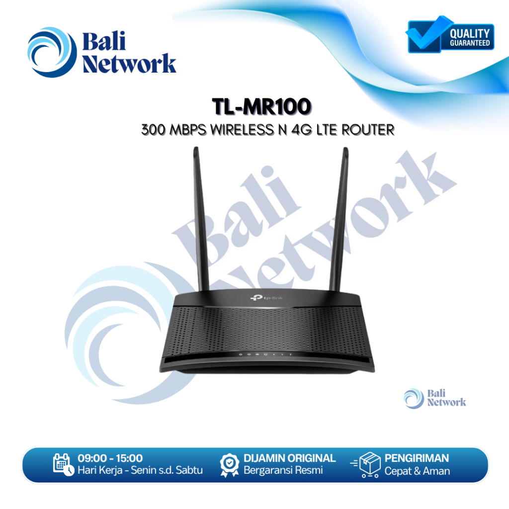 Tp-link TL-MR100 4G LTE Router 300 Mbps Wireless N 4G Router MR100 - TL-MR100